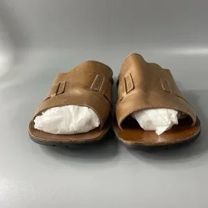 Ecco Men\'s Tan Leather Slide Sandals Size 43 Ecco | Shoes | Ecco Mens Tan Leather Slide Sandals Size 43  main image 4